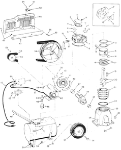Air-Compressor Parts Diagram and Parts List for FL3303-03  Campbell Hausfeld Compressor